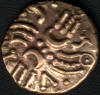 Gold Celtic Quarter Stater of Tasciovanus, King of the Catuvellauni Tribe (Dating from 20 BC - 9 AD)