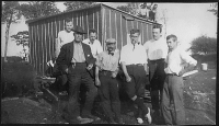 President Franklin D. Roosevelt (aged 27) and friends on Cocos Island searching for the treasure in 1910