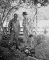 Major Kurt Baron Haller Von Hallerstein helps US soldiers recover Nazi gold